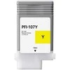Su G&amp;G suderinamas rašalas / rašalas su PFI107Y, NC-00107Y, 6708B001, geltonas, 130 ml