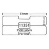 Dymo 11351 S0722360 etiketės ritinys Dore analoginė