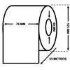 EPSON C33S045537 High Gloss Label Roll 76mm x 33m - continuous label roll Dore Manufacturer