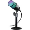 Defender GLOW GMC 400 laidinis mikrofonas su stovu STREAM srautinis RGB USB