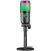 Defender GLOW GMC 400 laidinis mikrofonas su stovu STREAM srautinis RGB USB