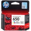 Hewlett Packard (HP) „HP 650“ trispalvė originali rašalo „Advantage“ kasetė (200 puslapių)