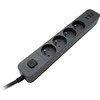 Defender listwa SFS 133 4G+3xUSB 1.5m juoda