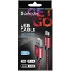 Defender USB AM-MICRO BM 1.0m 2.1A Raudona