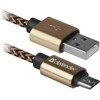 Defender USB AM-MICRO BM 1.0m 2.1A Auksinis