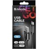 Defender USB AM-MICRO BM 1.0m 2.1A Juodas