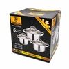 3 puodų rinkinys su dangčiais TR2295