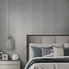 3D dekoratyvinė lipni sienų panelė – pilka medžio imitacija 300 x 45 cm