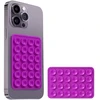 Dėklas Silikoninė lipni plokštelė telefonui VIOLETINĖ