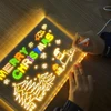 DIY LED piešimo lenta su šviečiančiu akrilo paviršiumi