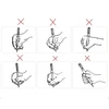 Ergonominis pieštuko laikiklis vaikams – 3 vnt. rinkinys