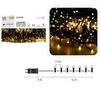 LED girlianda 400 LED, 4 m, šiltai balta