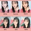 LED "Selfie" veidrodis su stovu - Juoda