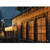 LED varveklių užuolaida, 300 LED, 12 m, šiltai balta su blyksniais