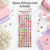 lipnūs dekoratyviniai kristalai, įvairiaspalviai