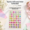 lipnūs dekoratyviniai kristalai – rombai, įvairiaspalviai