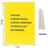 Magnet start yellow (7x14cm) baltasparnių, blakučių, amarų gaudyklės, 12 vnt