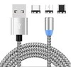 Magnetinis USB įkrovimo laidas 3in1