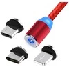 Magnetinis USB įkrovimo laidas 3in1