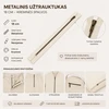 Metalinis užtrauktukas 18 cm – baltos spalvos