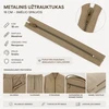 Metalinis užtrauktukas 18 cm – smėlio spalvos