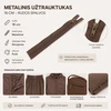 Metalinis užtrauktukas 18 cm – tamsiai rudos spalvos