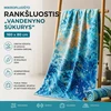 Mikropluošto rankšluostis „Vandenyno sūkurys“ 160 x 80 cm