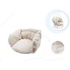 Boho stiliaus pakabinamas krėslas su pagalvėle 80 cm | 150 kg | spalva: ecru