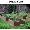 Prosperplast Pakelta plastikinė lysvė, 149,2x75,6x25 cm