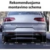 Parkavimo sistema su 4 davikliais