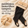 Pašiltintos moteriškos pėdkelnės „Nuogų kojų efektas“ 80–115 kg