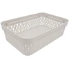 Grandininis pjūklas Plastikinė dėžė su dangčiu 40×30×13 cm BALTA