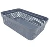 Grandininis pjūklas Plastikinė dėžė su dangčiu 40×30×13 cm PILKA