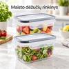 Plastikinių maisto laikymo indų rinkinys su dangčiais (2 vnt.) TR2358E
