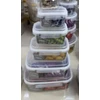 Plastikinių maisto laikymo indų rinkinys su dangčiais (6 vnt.) TR2358C