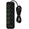 DA714A Maitinimo prailginimo kabelis 5 m, 4 x USB