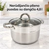 Puodas su stikliniu dangčiu 4,8 l TR2295C