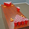 Puodelių ir kamuoliukų rinkinys žaidimams (beer pong)