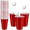 Puodelių ir kamuoliukų rinkinys žaidimams (beer pong)