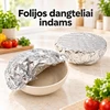 Sidabrinės maisto uždengimo plėvelės su elastine juosta