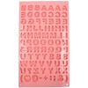Silikoninė forma raidėms – 29,5 × 17 × 0,6 cm