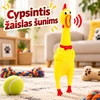 Spaudžiamas garsinis žaislas „Rėkianti višta“