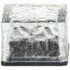 Stiklinė saulės lempa – kubas 7 × 7 × 5 cm, šaltai balta LED