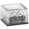 Stiklinė saulės lempa – kubas 7 × 7 × 5 cm, šaltai balta LED