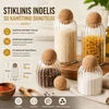 Stiklinis maisto saugojimo indas 15 CM.