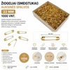 Žiogeliai (smeigtukai) auksinės spalvos 22 mm – 1000 vnt.