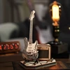 Robotime Medinė 3D dėlionė - Elektrinė gitara
