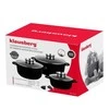 Klausberg KB-7359 8 dalių granito dengtų virtuvės reikmenų rinkinys