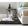 Aio Factory Neslystantis Shaggy kilimas, 80x120 cm, juodas