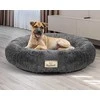 Aio Factory Shaggy lova 120 cm tamsiai pilka nuimama neslystanti